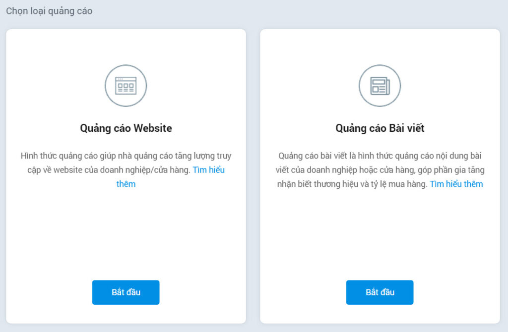 cách chạy quảng cáo zalo ads hình thức
